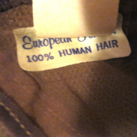 Vintage 100% Human Hair Fall from the 1970's -#8 Medium Brown NEW with tags - Picture 7 of 13